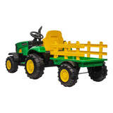 Carro caminhonete A Bateria Para Crianças Bang Toys Trator Elétrico Com Caçamba Cor Verde 110v 220v