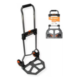 Carro Carga Dobravel Transporte Armazem Plataforma Aço 90kg