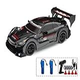 Carro Carrinho De Controle Remoto Black Drift De Corrida 30km Hr Com LED Noturno