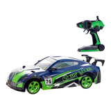 Carro Controle Remoto Drift 1 14 Automodelo Recarregável Cor Verde