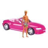 Carro Conversivel Barbie boneco Tipo Ken