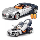 Carro De Metal Em Miniatura Bugatti Atlantic Com Luz E Som