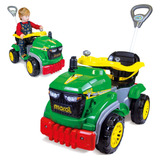 Carro De Passeio Infantil Com Empurrador E Pedal Trator Agro