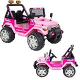 Carro Elétrico 12v Infantil Motorizado Mini Jipe Brinquedo Bateria Com Controle Remoto Baby Style Rosa