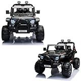 Carro Elétrico 12v Infantil Motorizado Mini Jipe Thor Baby Style Preto 
