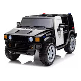 Carro Eletrico Com Controle Remoto Som Luz Jipe Policia 12v