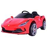 Carro Elétrico Infantil De Passeio Vermelho 12v Motorizado Mini Veloz Com Luz E Som USB Controle Remoto