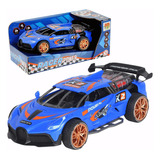 Carro Fricção Azul Racer Power Com