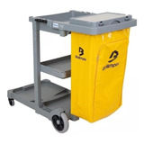 Carro Funcional América Limpeza C Bolsa Amarela Cf2005