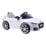 Carro Infantil Elétrico Audi Tt Rs branco R c 12v Belfix