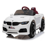 Carro Infantil Eletrico Bmw Luxo Branco 12v Lançamento Som
