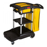 Carro Limpeza Rubbermaid C Bolsa 2balde Placa Grátis