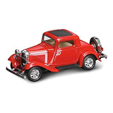 Carro Lucky Ford 3 window Coupe 1932 Escala 1 43 Vermelho