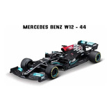 Carro Miniatura F1 Mercedes W10 Lewis Hamilton Bottas 44/77