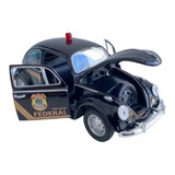 Carro Miniatura Fusca Da Policia Federal