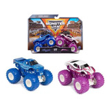 Carro Monster Jam 1 64 Blue Thunder Vs Full Charge Sunny