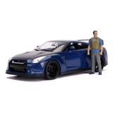 Carro Nissan C Figura Velozes E Furiosos C Luz 1 18 Jada Cor Azul
