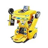Carro Robô Bate E Volta Amarelo Zoop Toys