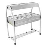 Carro Self Service Buffet Duplo 6 Cubas Quentes 3 Frias