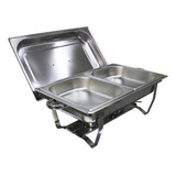 Carro Termico Retangular 9l 2 Cubas Banho Maria