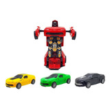 Carro Vira Robo Transformers Fricção Automático