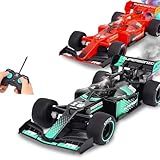 Carros De Fórmula 1 Controle Remoto Infantil Com Luz E Solta Fumaça Cores Verde E Preto