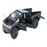 Carros De Metal Em Miniatura Tesla Cybertruck Com Luzes E