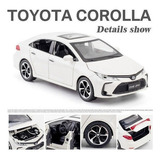 Carros De Metal Em Miniatura Toyota Corolla 2021 Décimo G, Cor Branca