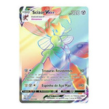Carta Pokémon Scizor Vmax Rainbow Escuridão Incandescente