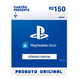 Cartão Card Playstation Store 150 Reais Psn Plus Ps4 Ps5 Br