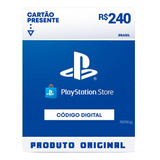 Cartão Card Playstation Store 240 Reais