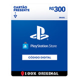 Cartão Card Playstation Store 300 Reais Psn Plus Ps4 Ps5 Br