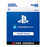 Cartão Card Playstation Store 40 Reais Psn Plus Ps4 Ps5 Br
