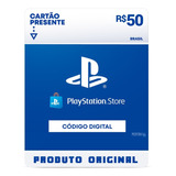 Cartão Card Playstation Store 50 Reais