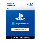 Cartão Card Playstation Store 80 Reais