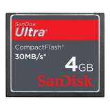 Cartão Compact Flash 4gb Sandisk Ultra