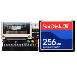Cartão Compact Flash Cf 256mb Sandisk Adaptador Ide