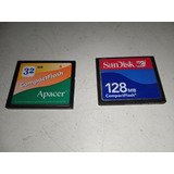 Cartão Compact Flash Sandisk 128mb 32mb Apacer 3787 