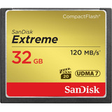 Cartão Compact Flash Sandisk Extreme 32gb   120mb s