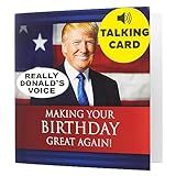 Cartão De Aniversário Talking Trump Wishes You A Happy Birthday In Donald Trump Real Voice Surpreenda Alguém Com Uma Saudação Pessoal De Aniversário Do Presidente Dos Estados Unidos Inclui Envelope
