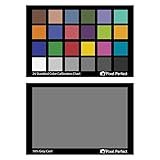 Cartão De Correção De Cor Profissional Pixel Perfect Camera - 18- De Equilíbrio De Cinza Para Fotografia E Vídeo - Perfeito Para Câmeras DSLR- Mirrorless E Cinematográficas- Pacote Com 2