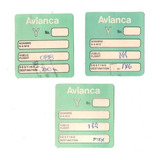 Cartão De Embarque Avianca Lote Com 3 Destinos Diferentes