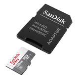 Cartão De Memória 128gb Micro Sd Sandisk Ultra Classe 10 Sdxc Sdhc 80mb s 533 Vezes Mais Rápido