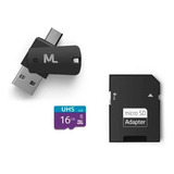 Cartão De Memoria 16gb Micro Sd Multilaser Otg Classe 10