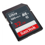 Cartão De Memória 32gb Sd/sdhc Ultra 100mbs Sandisk *outlet*