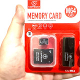 Cartão De Memória 64 Gb + Pen Drive Adaptador Sd Kapbom N/fe