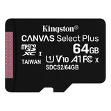 Cartão De Memória 64gb Kingston Microsd Classe 10 Camera Tf