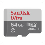 Cartão De Memória 64gb Sandisk Ultra Adaptador Sd Lacrado