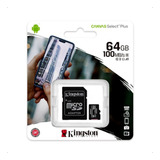 Cartão De Memória Kingston 64gb Lacrado Canvas Select Plus