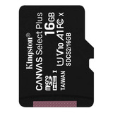 Cartão De Memória Kingston Sdcs2 Canvas Select Plus Sd 16gb